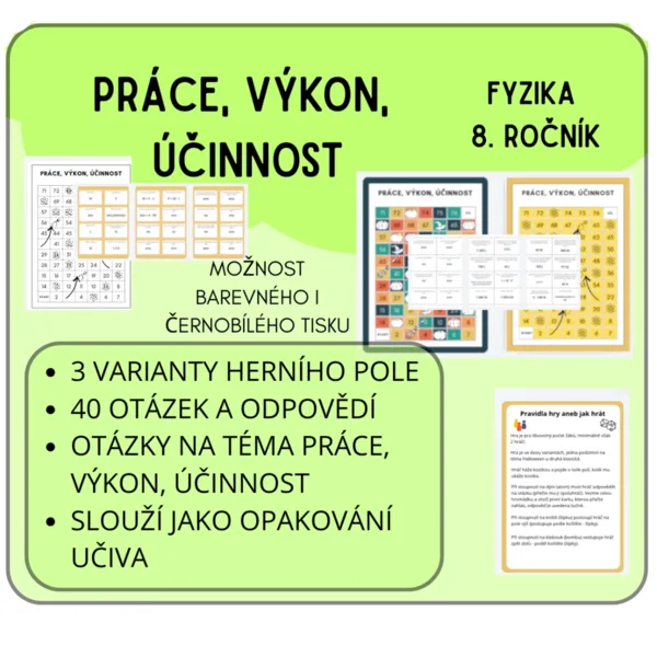 Práce, výkon, účinnost_FYZIKA8 1
