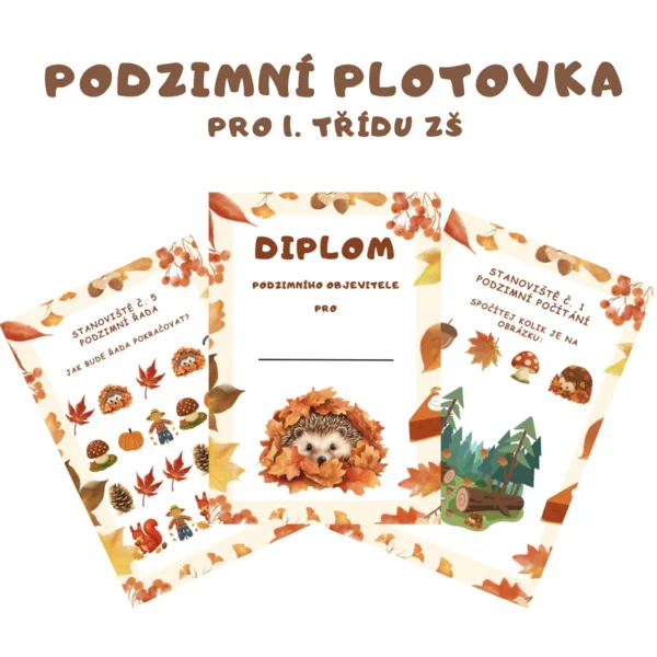 Podzimní plotovka pro 1. třídu ZŠ 1