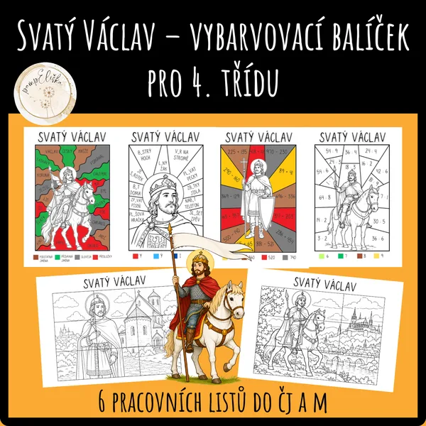 Svatý Václav – vybarvovací balíček pro 4. třídu 1
