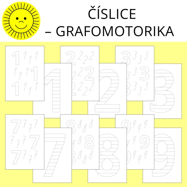 ČÍSLICE – GRAFOMOTORIKA 1