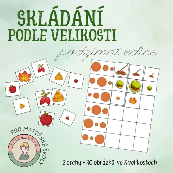 Skládání podle velikosti - podzimní edice 1