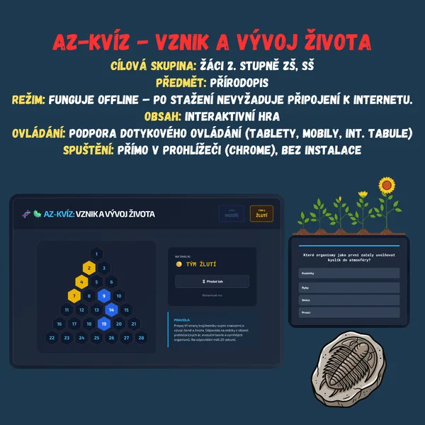 AZ-kvíz - Vznik a vývoj života 1