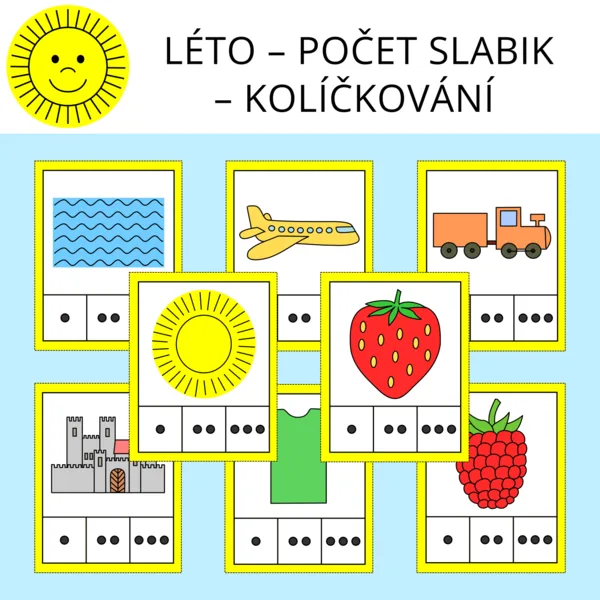 LÉTO – POČET SLABIK – KOLÍČKOVÁNÍ 1