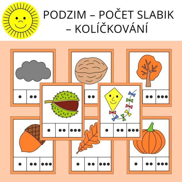 PODZIM – POČET SLABIK – KOLÍČKOVÁNÍ 1