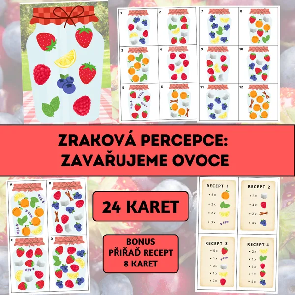 Zraková percepce: Zavařujeme ovoce 1