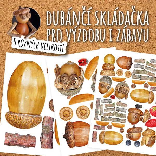 Dubánčí skládačka pro výzdobu třídy i kreativní tvoření 1