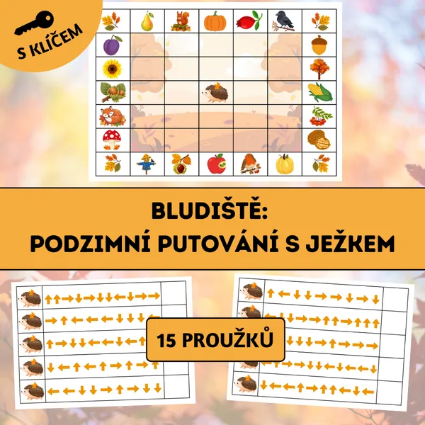 Bludiště: Podzimní putování s ježkem 1