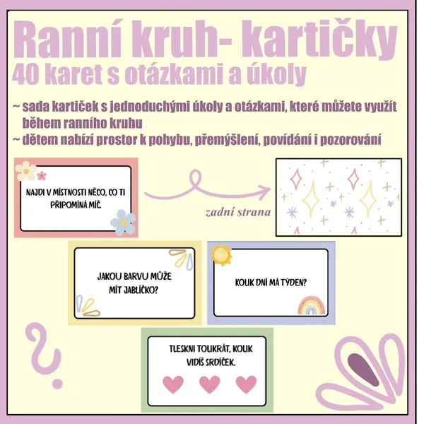 Ranní kruh- kartičky 1