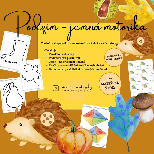 Podzim - jemná motorika 1