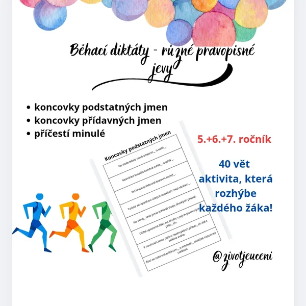 Běhací diktát 1