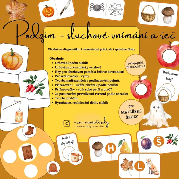 Podzim - sluchové vnímání a řeč 1