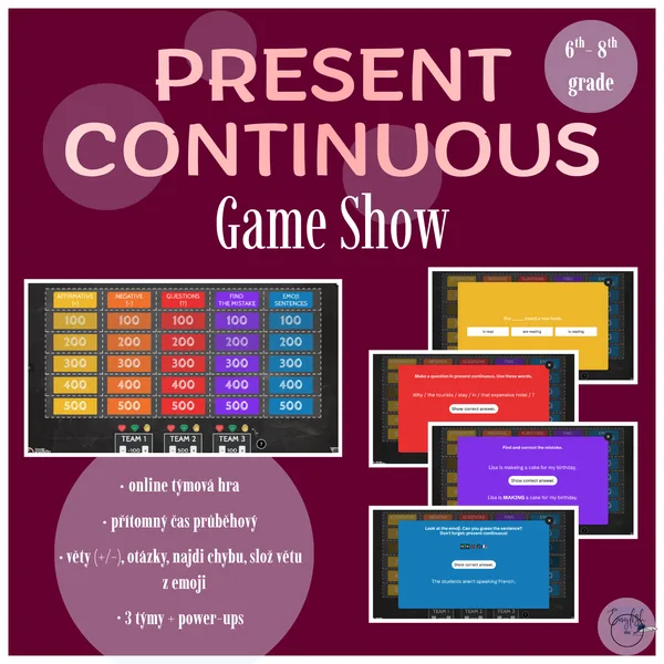 Present Continuous Game Show 1