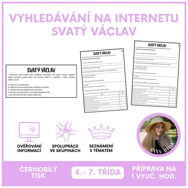 Vyhledávání na internetu - svatý Václav 1