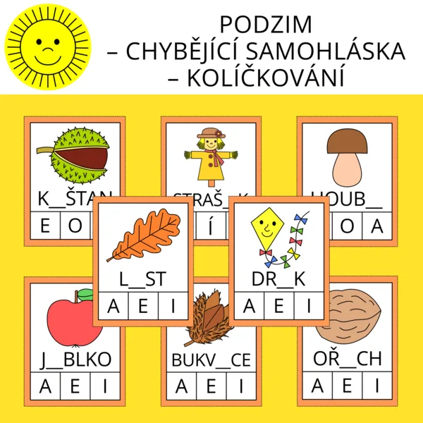 PODZIM – CHYBĚJÍCÍ SAMOHLÁSKA – KOLÍČKOVÁNÍ 1