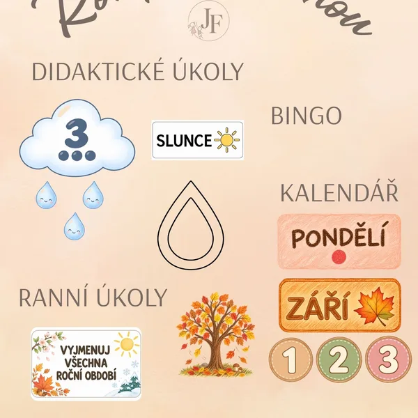 ROK POD OBLOHOU (počasí, kalendář - činnosti, kalendář, bingo) 1