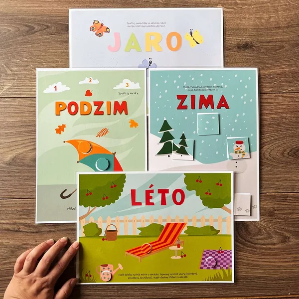 Velký set aktivit na suché zipy - čtyři roční období 1