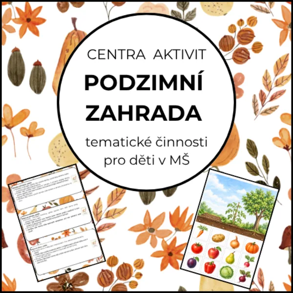 PODZIMNÍ ZAHRADA – centra aktivit pro děti v MŠ 1