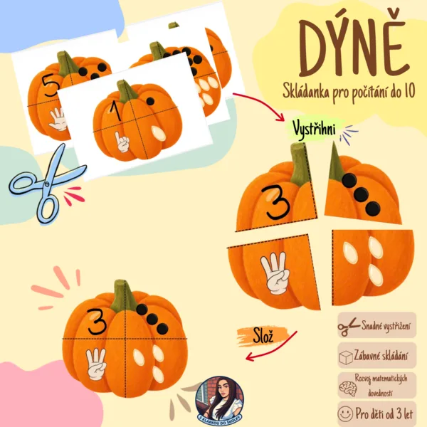 Dýně- počítání do 10 1
