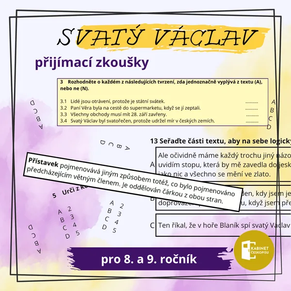 Svatý Václav: přijímací zkoušky 1