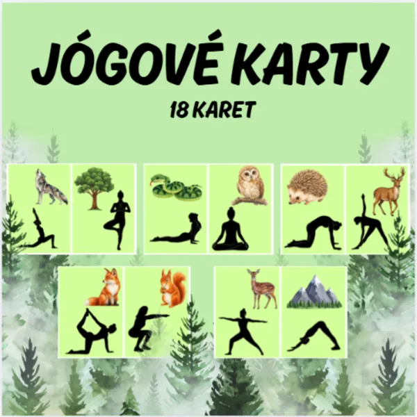 Jógové karty - příroda 1