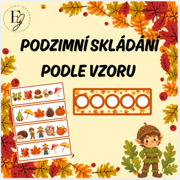 Podzimní skládání podle vzoru 1