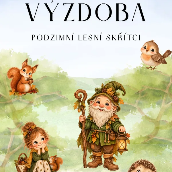 Výzdoba - podzimní lesní skřítci 1