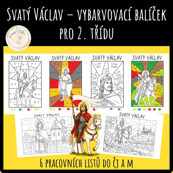 Svatý Václav – vybarvovací balíček pro 2. třídu 1