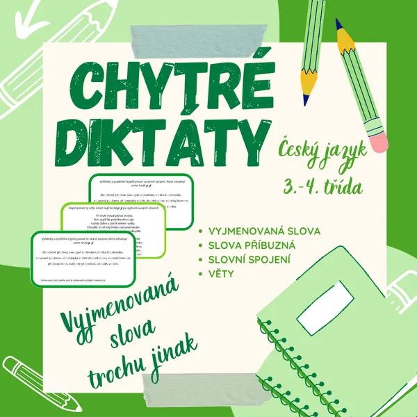 Chytré diktáty - vyjmenovaná slova trochu jinak 1