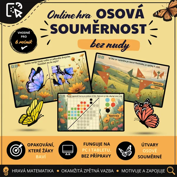 Online hra - Osová souměrnost 1