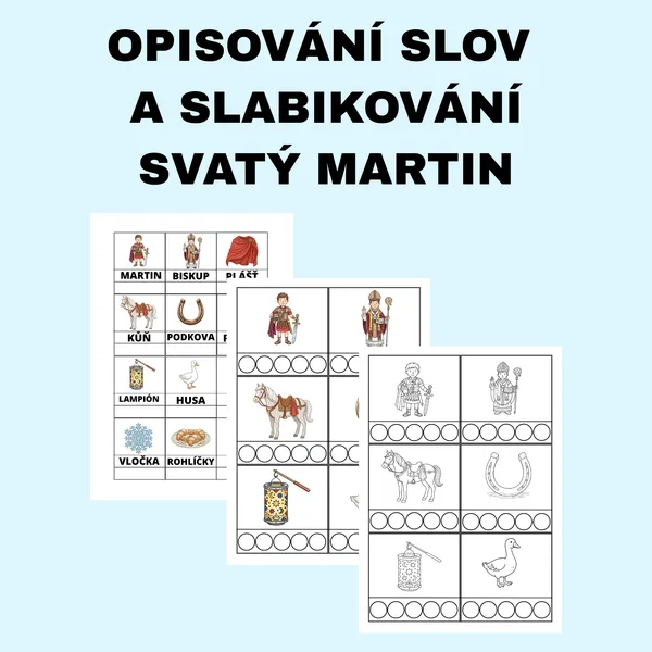 Opisování slov a slabikování Svatý Martin 1