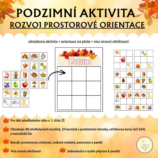 Podzimní aktivita - orientace na ploše 1