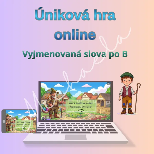 Online úniková hra: VYJMENOVANÁ SLOVA PO B (3. - 5. třída) 1
