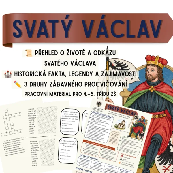 Svatý Václav - výukový materiál a pracovní listy 1