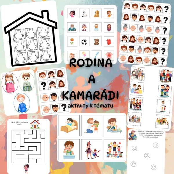 🏠 Rodina a moji kamarádi | Praktické aktivity pro MŠ 1