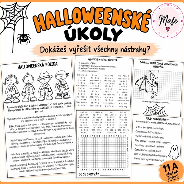 Halloweenské luštění 4. - 5. třída 1