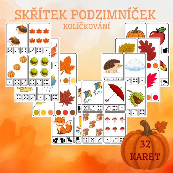 Skřítek Podzimníček - kolíčkování 1