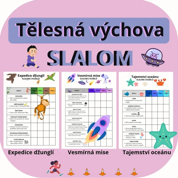 SLALOM Z KUŽELŮ - Expedice džunglí, Tajemství oceánu, Vesmírná mise 1