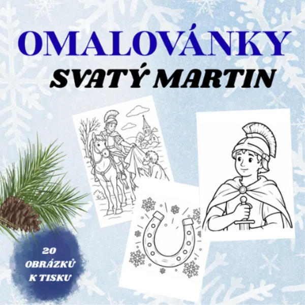 Omalovánky - svatý Martin 1