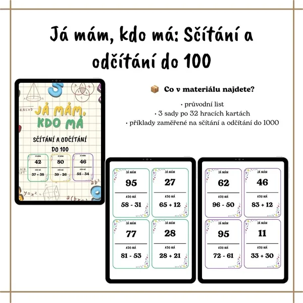 Já mám, kdo má: Sčítání a odčítání do 100 1