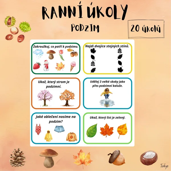 Podzim - Ranní úkoly 1