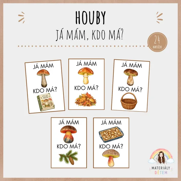 🍄‍🟫Já mám, kdo má? Houby🍄‍🟫 1
