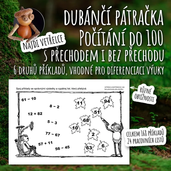 Dubánčí pátračka - Počítání do 100 s přechodem i bez přechodu 1
