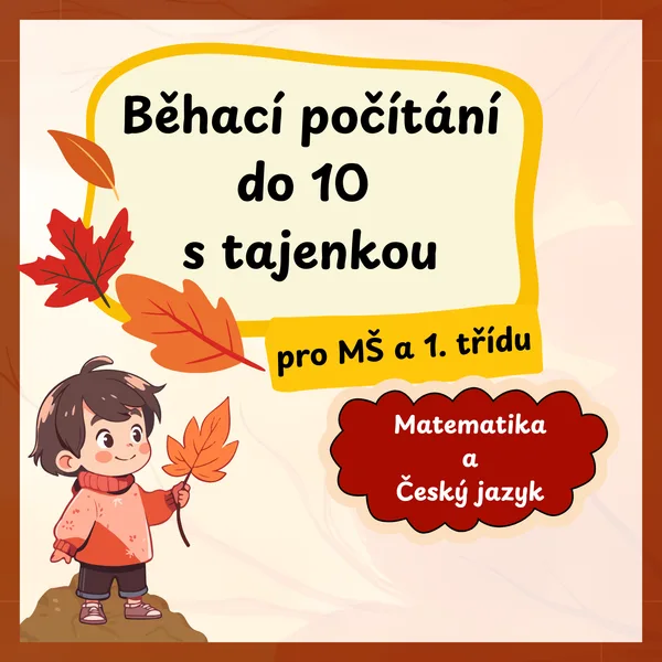 Běhací počítání do 10 s tajenkou (M + ČJ) 1