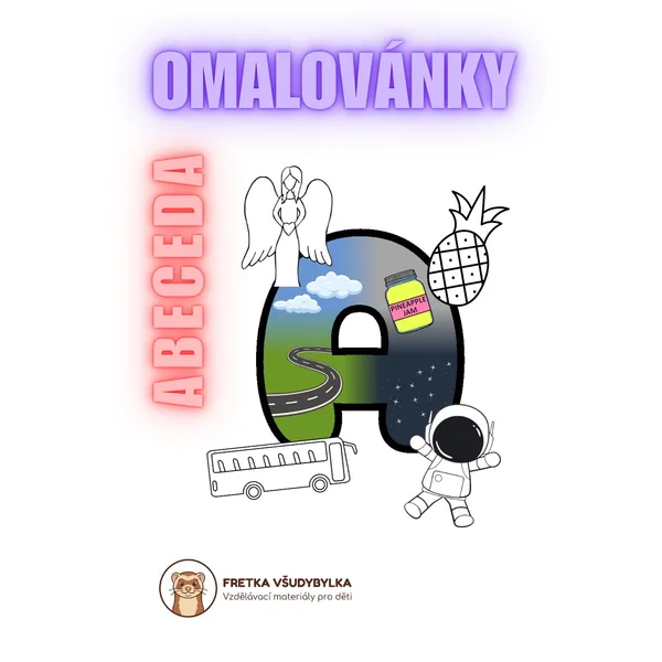 Omalovánky ABECEDA 1