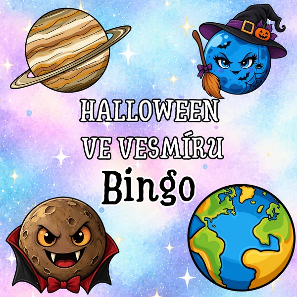 Halloween ve vesmíru - Bingo 1