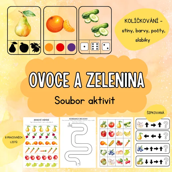 Ovoce a zelenina - soubor aktivit 1