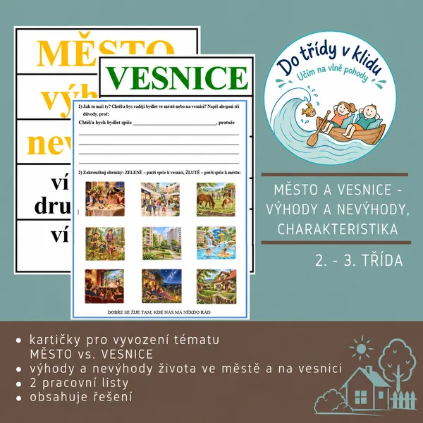 Město a vesnice - pro 2.-3.třídu 1