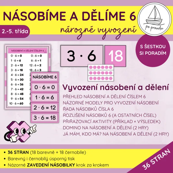 Malá násobilka | násobení a dělení 6 názorně 1