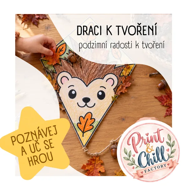PODZIMNÍ DRACI – 30 omalovánek a 10 stran doplňků k tvoření 1