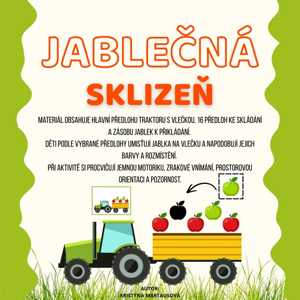 Jablečná sklizeň - Skládání podle předlohy 🚜🍎 1